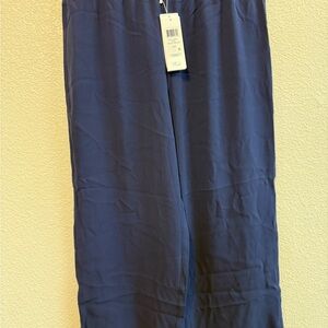 Eileen Fisher Modnight Silk Georgette Crepe Pants